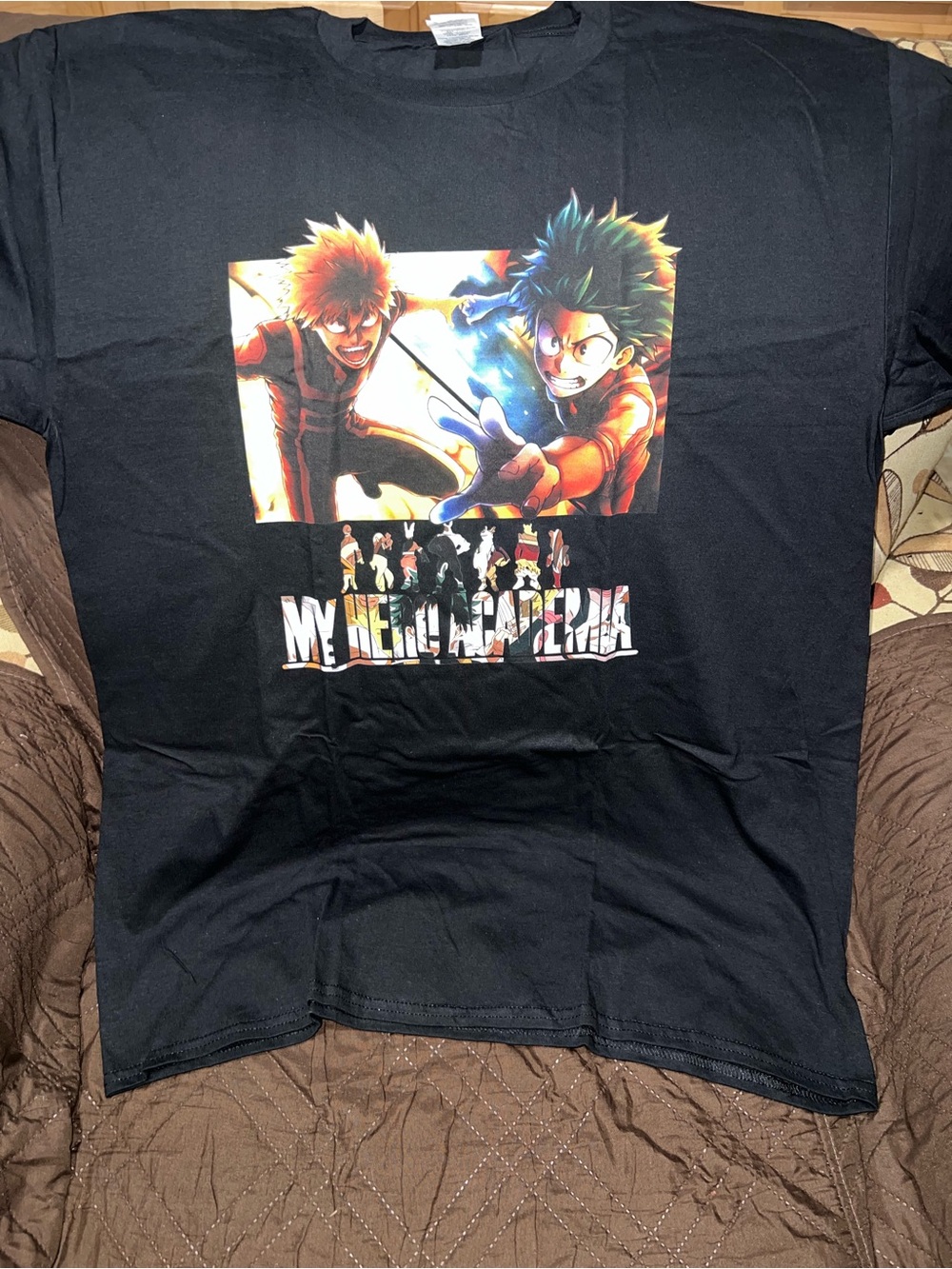 Gildan Black My Hero Academia Anime Graphic Tee